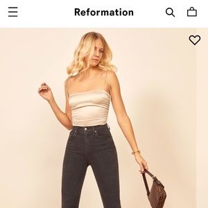 Ivory Silk Reformation Top